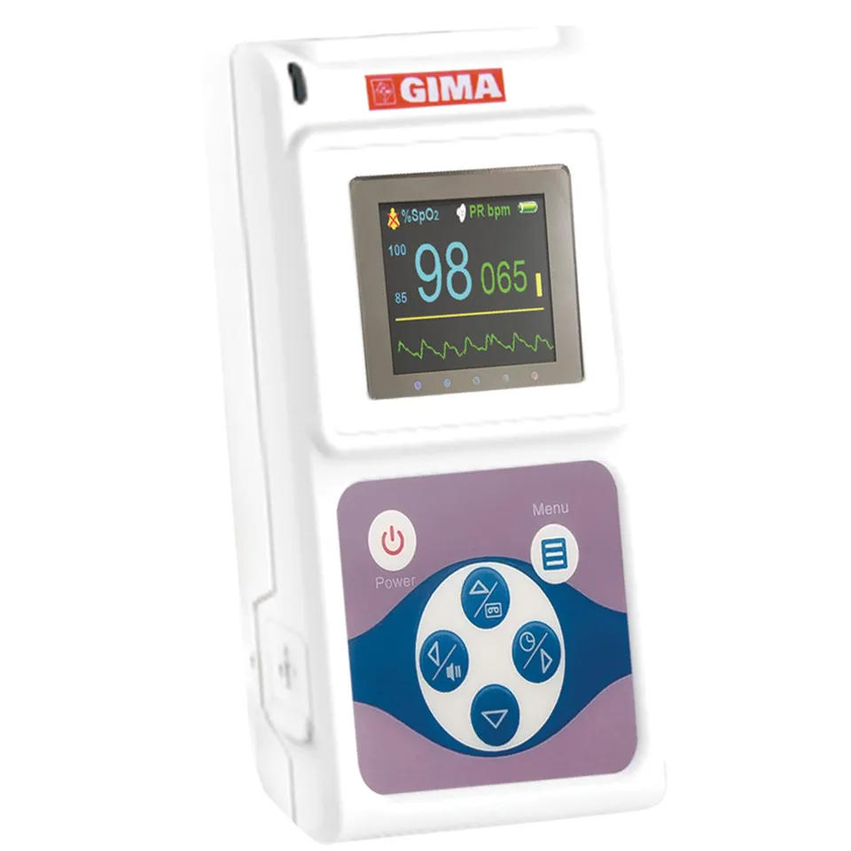 gima-pulsossimetro-da-dito-con-display-a-colori-allarmi-e-software-pc-35100 image 1