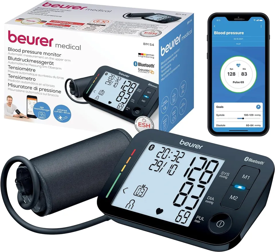 beurer-bm-54-misuratore-di-pressione-da-braccio-con-bluetooth image 1