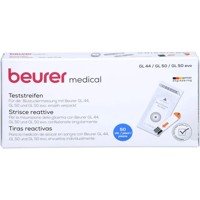 beurer-gl44-gl50-strisce-reattive-per-glicemia-50-pezzi image 1