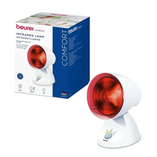 beurer-il35-lampada-termica-a-infrarossi-calore-lenitivo-per-raffreddore-e-tensi image 1