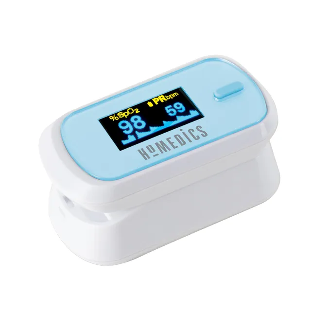 homedics-pulsossimetro-da-dito-con-display-oled-e-cardiofrequenzimetro-spo2-freq image 1