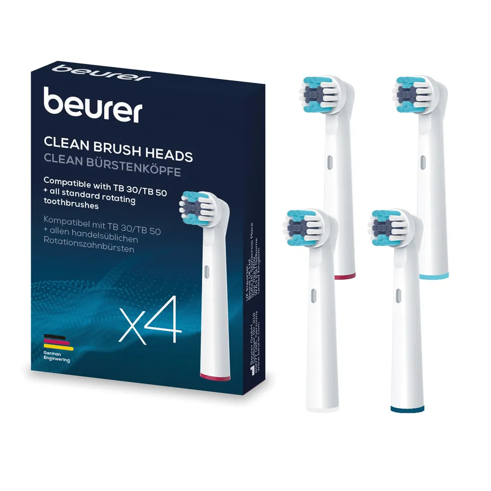 beurer-set-di-ricambio-4-testine-clean-per-spazzolini-tb-30-tb-50-e-rotanti-univ image 1
