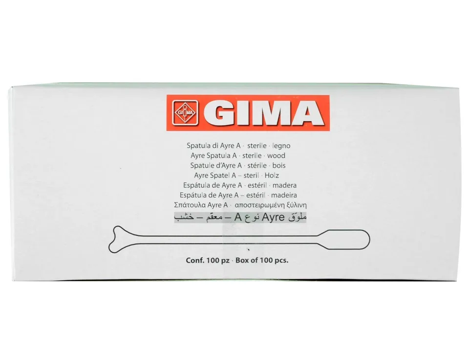 gima-29745-spatola-di-ayre-in-legno-tipo-a-sterile-confezione-100-pezzi image 1