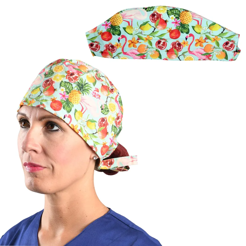 gima-cappellino-fantasia-fenicotteri-m-cuffia-chirurgica-in-cotone image 1