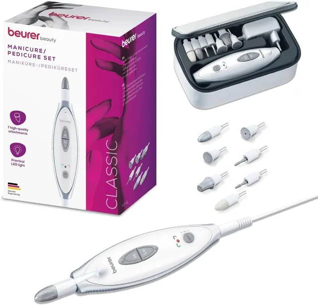 beurer-mp-41-fresa-elettrica-per-unghie-con-7-accessori-in-zaffiro-manicure-e-pe image 1