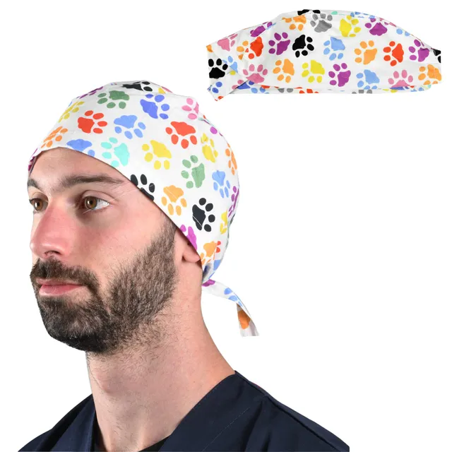 gima-cappellino-chirurgico-fantasia-impronte-taglia-m image 1