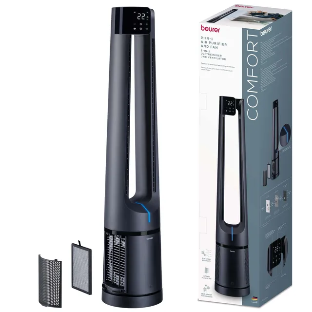 beurer-lv-500-pureflow-2-in-1-ventilatore-e-purificatore-d-aria image 1