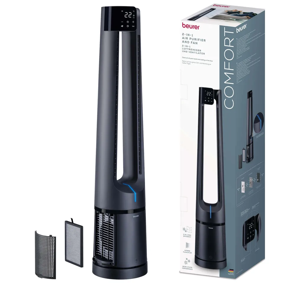 beurer-lv-500-pureflow-2-in-1-ventilatore-e-purificatore-d-aria image 1
