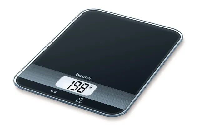 beurer-ks-19-bilancia-da-cucina-in-vetro-di-sicurezza-ultra-piatta-display-lcd-c image 1