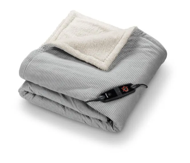beurer-hd-81-cord-coperta-elettrica-grigio-chiaro image 1