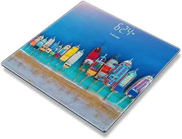 beurer-gs-215-boats-bilancia-da-bagno-in-vetro-con-display-led-magic image 1