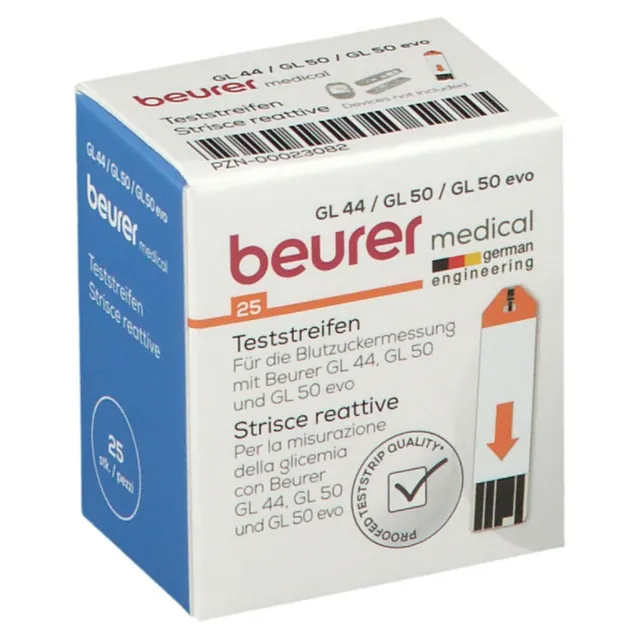 beurer-strisce-reattive-per-glicemia-gl-44-gl-50-gl-50-evo-confezione-da-25 image 1