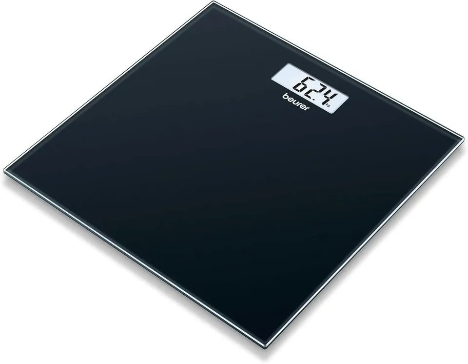 beurer-gs-10-bilancia-pesapersone-in-vetro-nero-display-lcd-portata-180-kg image 1