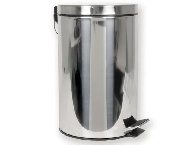 gima-27986-contenitore-rifiuti-in-acciaio-inossidabile-12l-con-pedale image 1