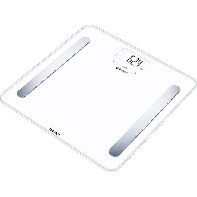 beurer-bf-600-pure-white-bilancia-diagnostica-bluetooth-180-kg-display-lcd-memor image 1
