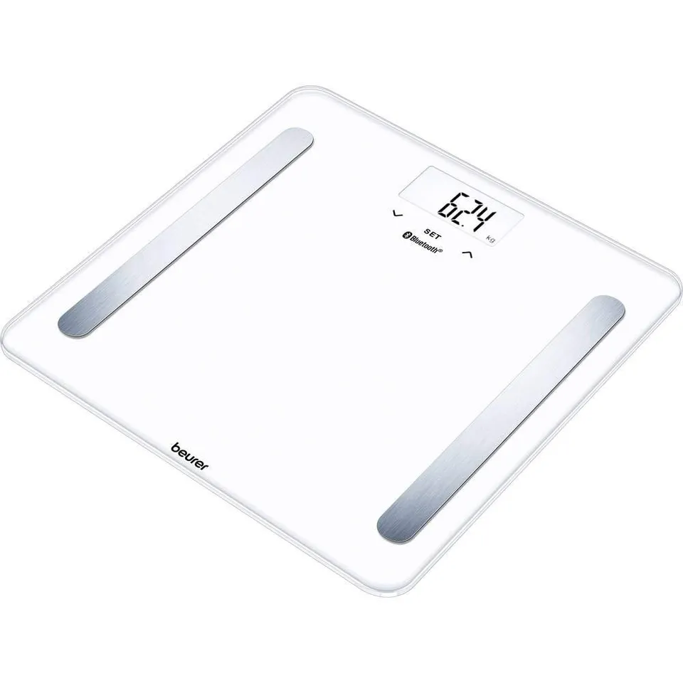 beurer-bf-600-pure-white-bilancia-diagnostica-bluetooth-180-kg-display-lcd-memor image 1