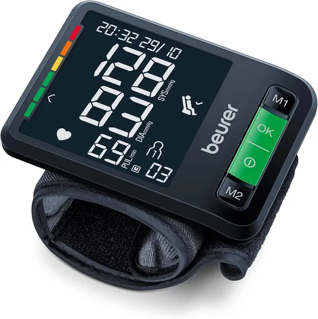 beurer-bc-87-sfigmomanometro-da-polso-con-bluetooth-display-xl-indicatore-di-ris image 1