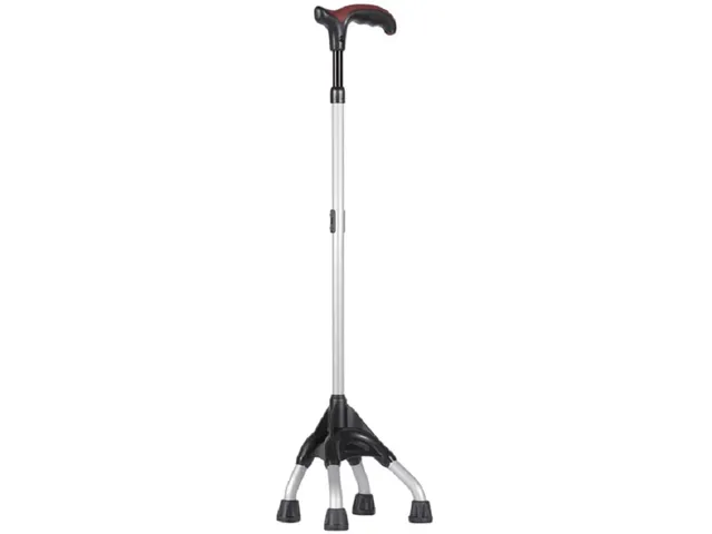 gima-bastone-da-passeggio-con-base-a-4-punti-quadripode-lega-leggera-regolabile- image 1