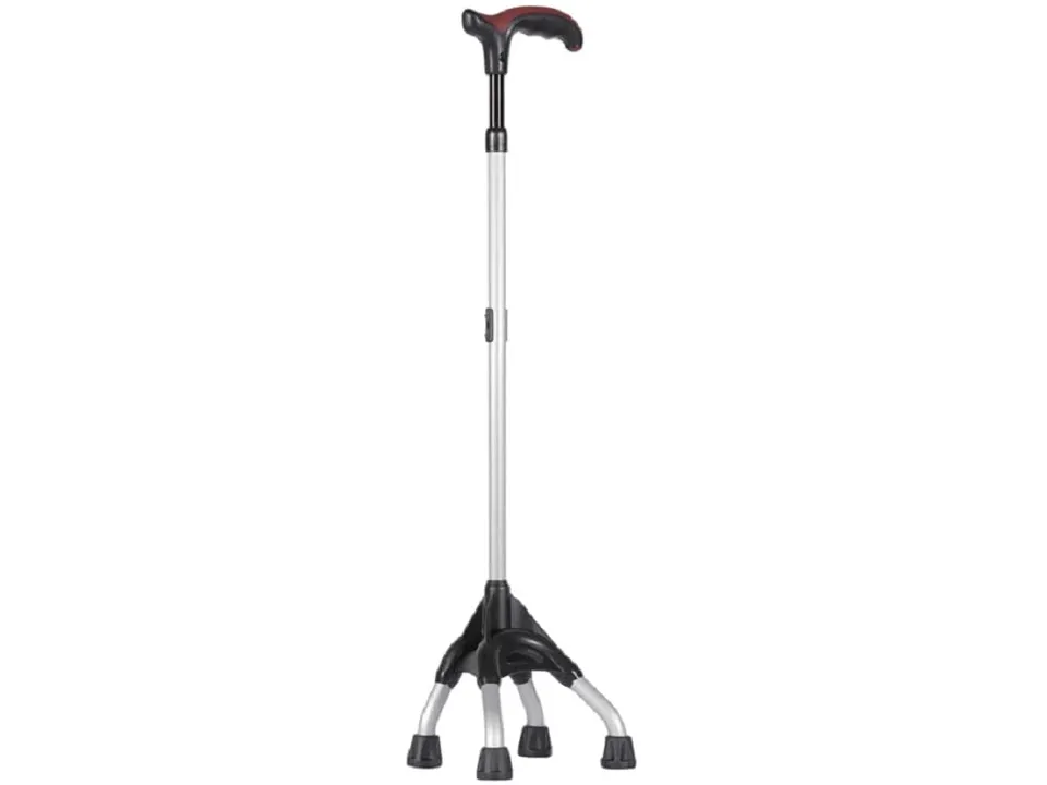 gima-bastone-da-passeggio-con-base-a-4-punti-quadripode-lega-leggera-regolabile- image 1