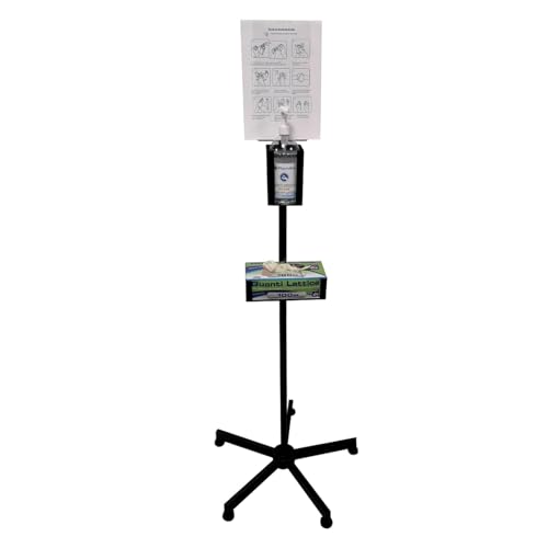 piantana-porta-dispenser-e-guanti-gima-titanox-in-acciaio-nero image 2