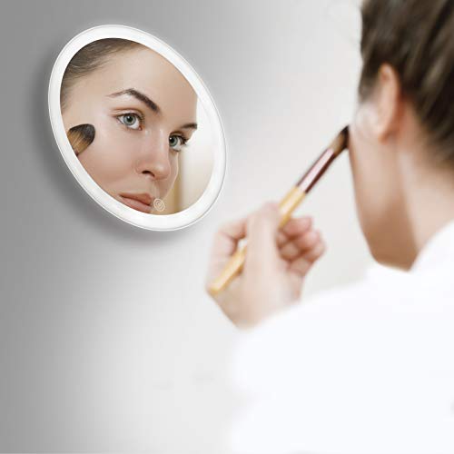 specchio-trucco-led-ricaricabile-homedics-con-ventosa-e-ingrandimento-5x image 7