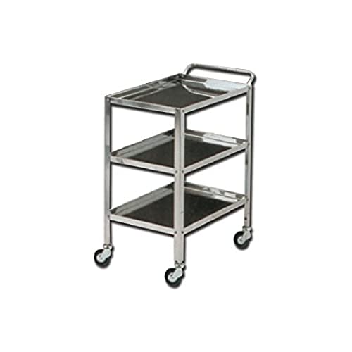 gima-27431-carrello-con-3-ripiani-in-acciaio-inox-altezza-regolabile-70-110-cm image 3