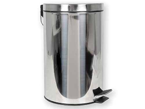 gima-27986-contenitore-rifiuti-in-acciaio-inossidabile-12l-con-pedale image 4