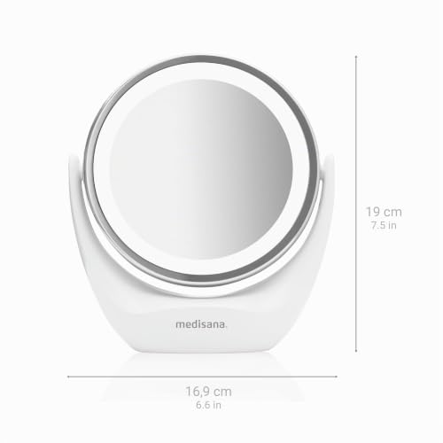 medisana-cm-835-specchio-cosmetico-con-luce-led-ingrandimento-5x-girevole-360 image 8