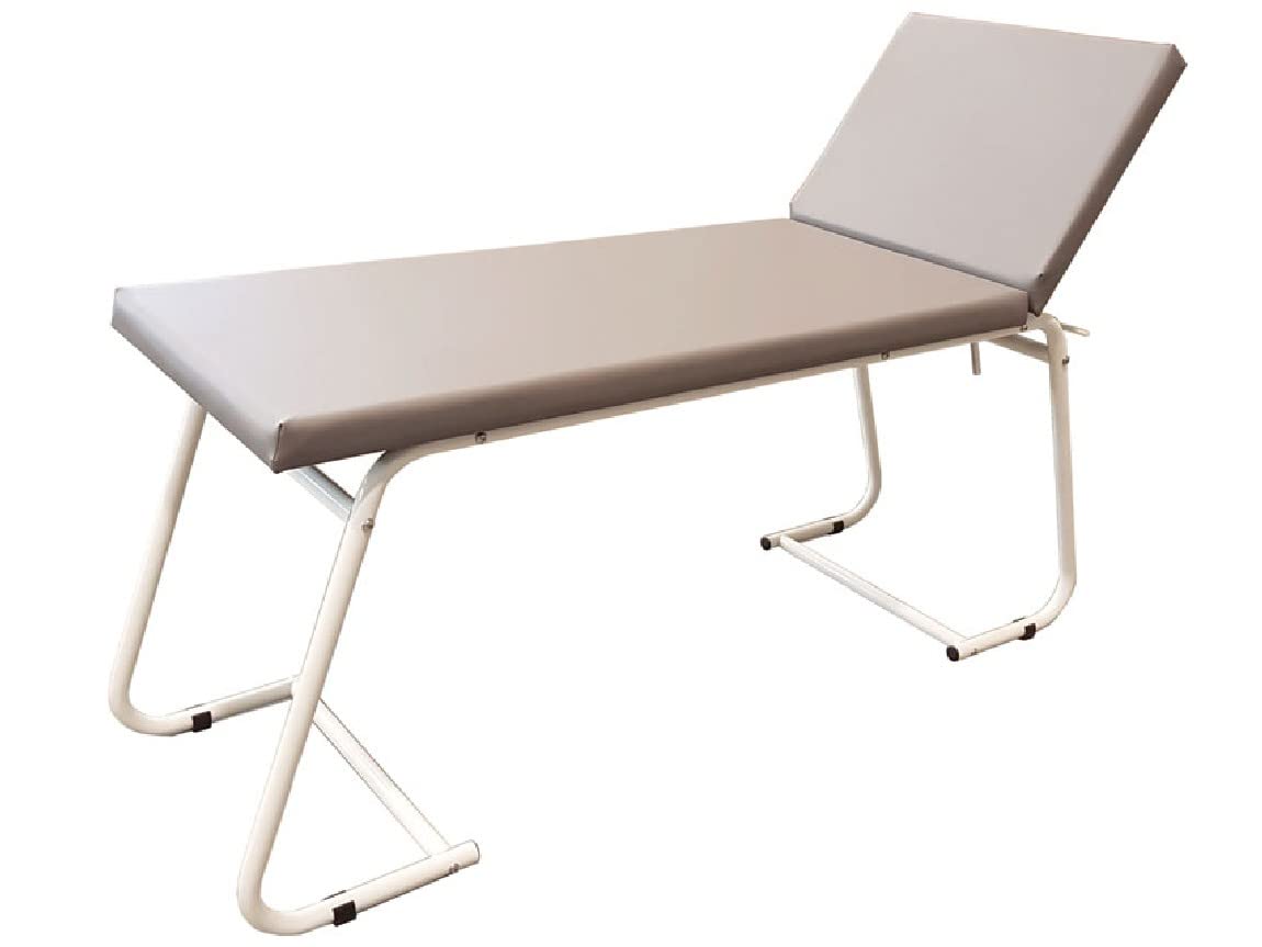 gima-27402-lettino-visita-medica-verniciato-grigio-professionale-e-robusto image 1