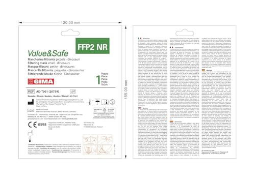 gima-ffp2-value-safe-mascherina-filtrante-5-strati-small-fantasia-dinosauri-20-u image 6