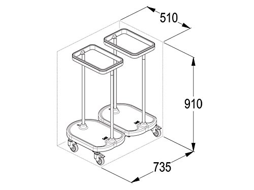 gima-45905-carrello-portasacco-a-pedale-2-sacchi image 4