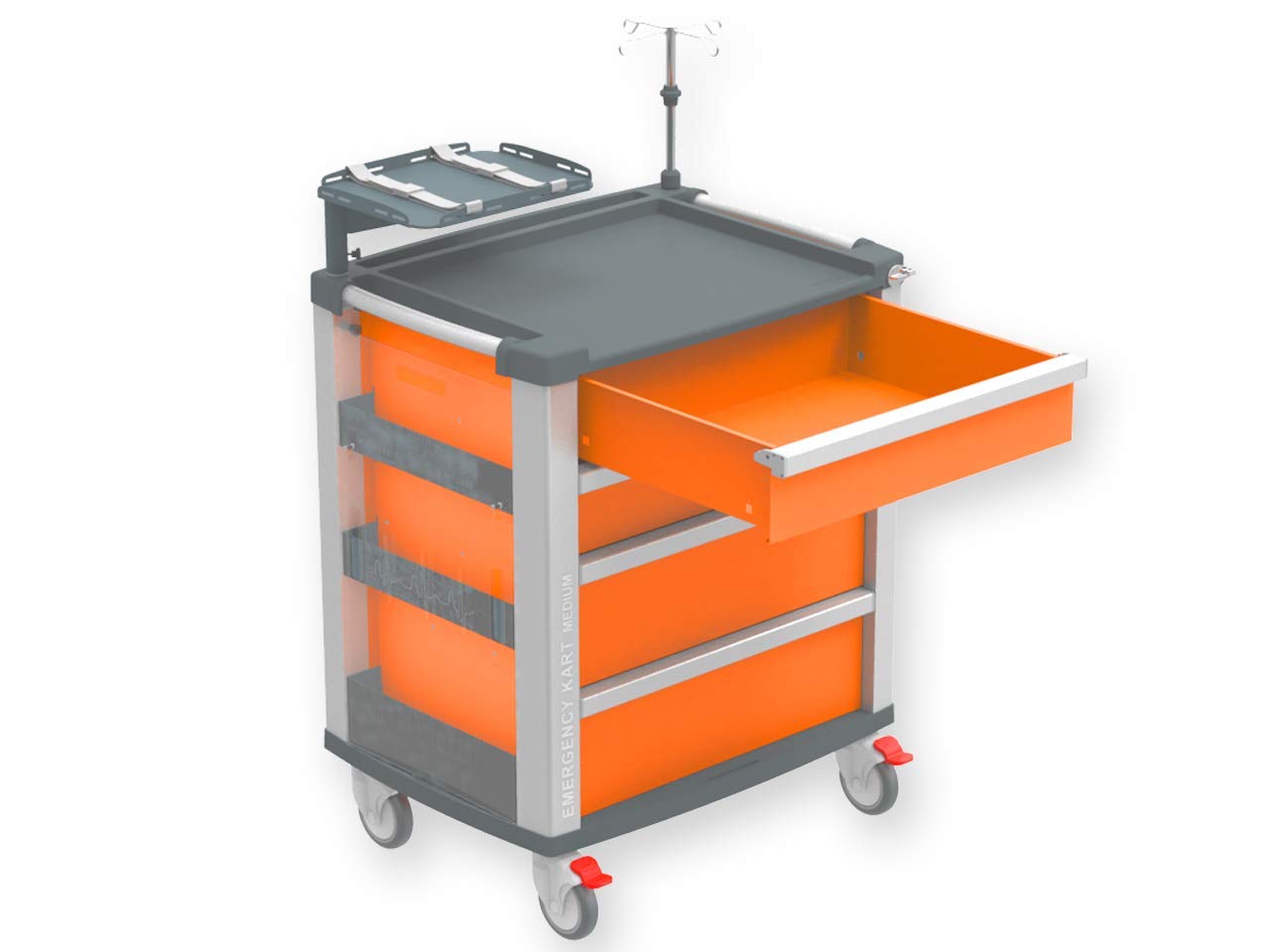 gima-45668-carrello-emergenza-compact-medium-in-alluminio-4-cassetti-arancione image 4