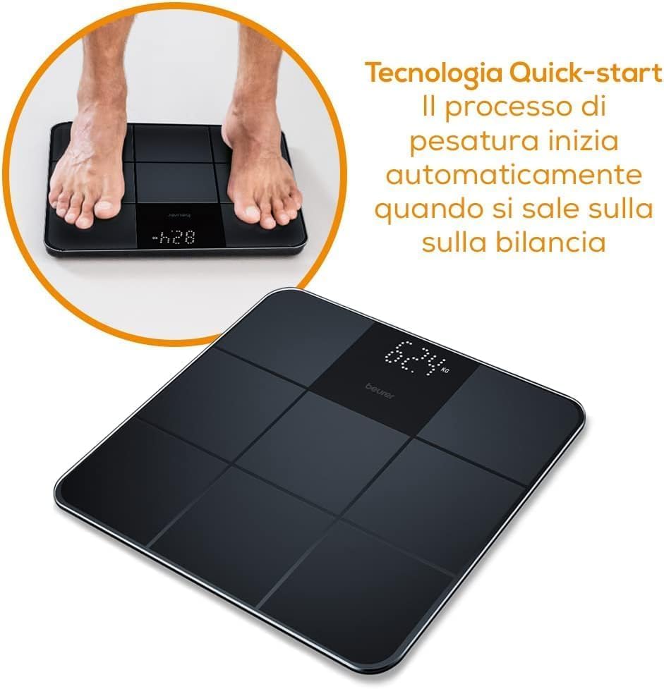 beurer-gs-235-bilancia-pesapersona-in-vetro-con-display-magic-led-e-antiscivolo image 8