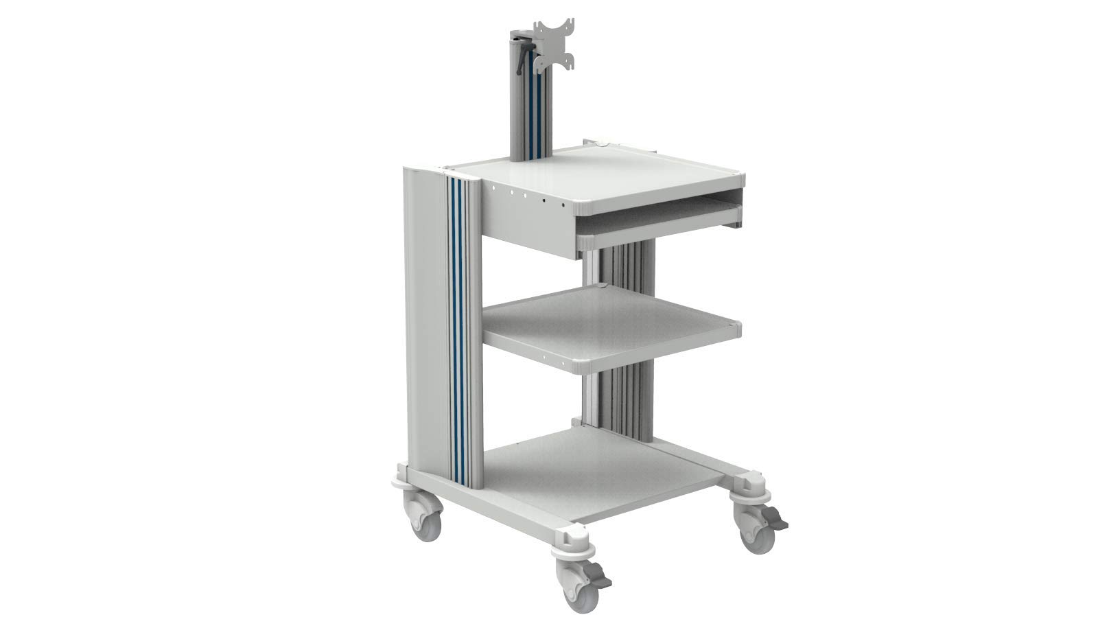 gima-27887-carrello-professionale-a-2-ripiani-con-tastiera-e-supporto-monitor image 5
