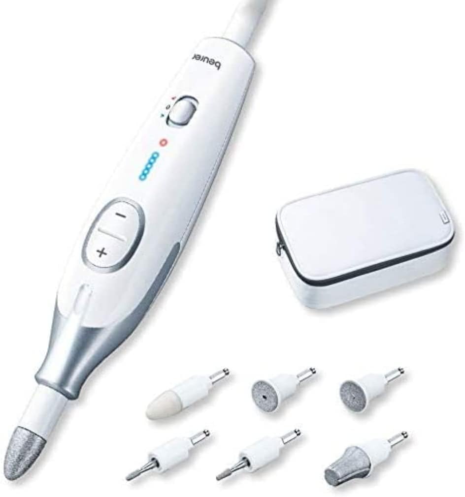beurer-mp-42-fresa-per-unghie-professionale-con-7-accessori-in-zaffiro-e-feltro- image 1