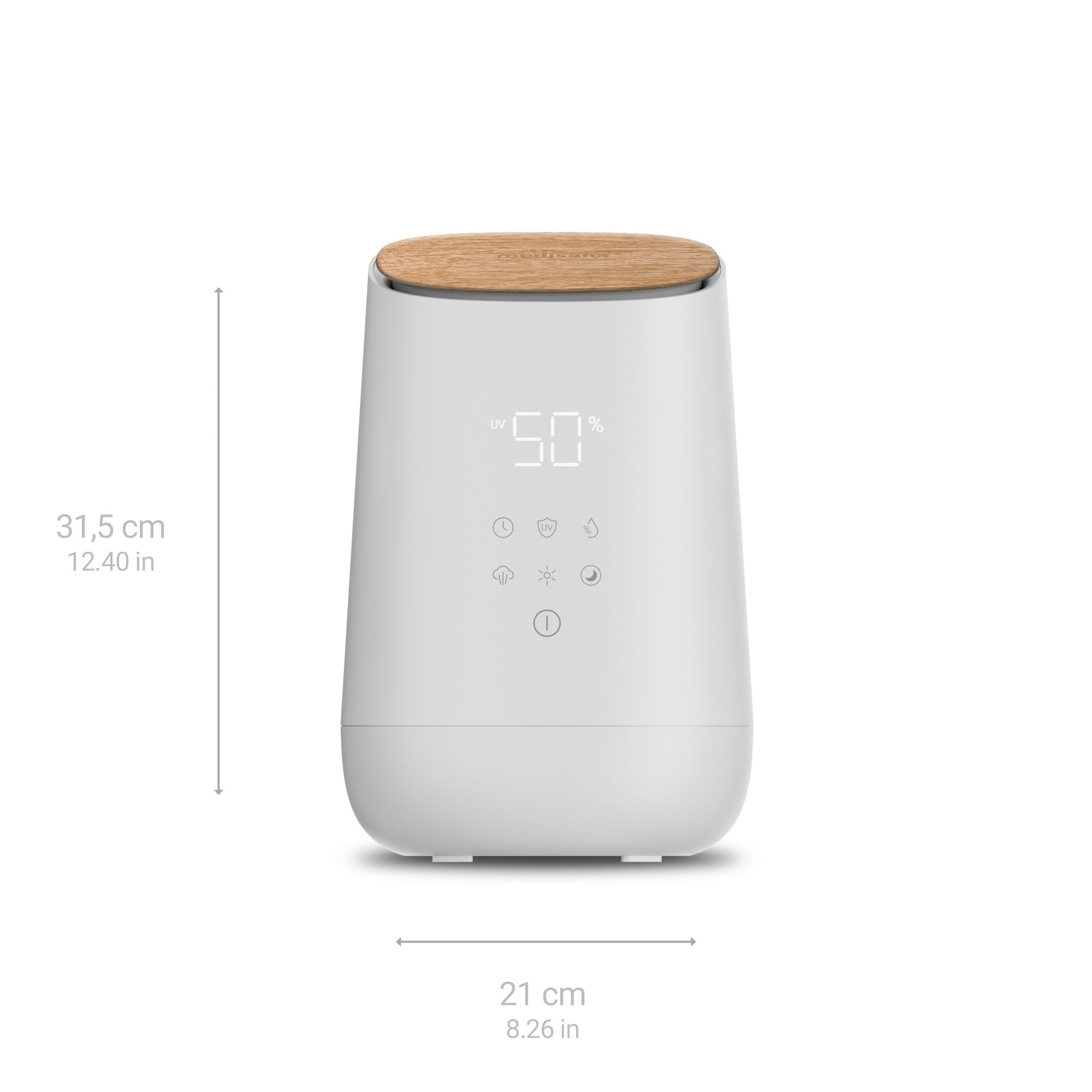 medisana-ah-680-umidificatore-a-ultrasuoni-con-timer-modalit-sleep-e-aromaterapi image 2