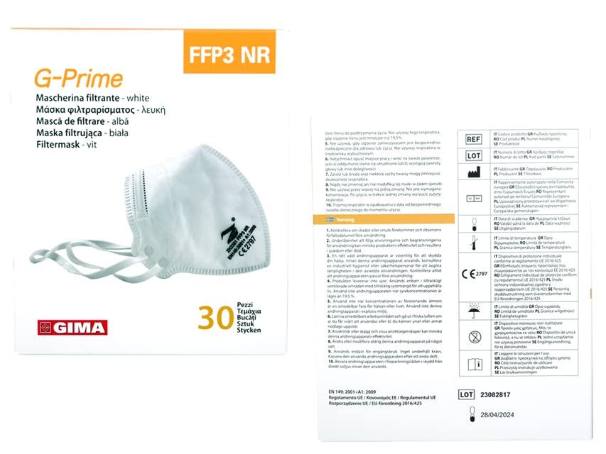 gima-g-prime-mascherina-filtrante-ffp3-nr-senza-valvola-forma-a-c-30-pezzi image 6