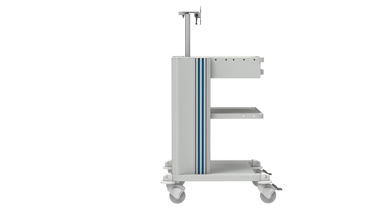 gima-27887-carrello-professionale-a-2-ripiani-con-tastiera-e-supporto-monitor image 3