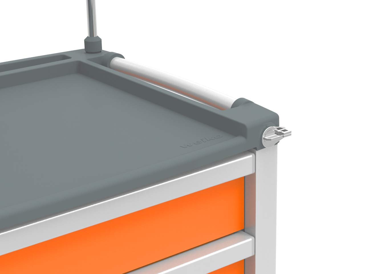 gima-45668-carrello-emergenza-compact-medium-in-alluminio-4-cassetti-arancione image 6