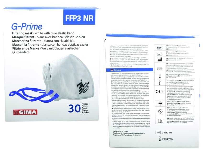 gima-g-prime-mascherina-filtrante-ffp3-nr-senza-valvola-bianco-blu-30-pezzi image 6