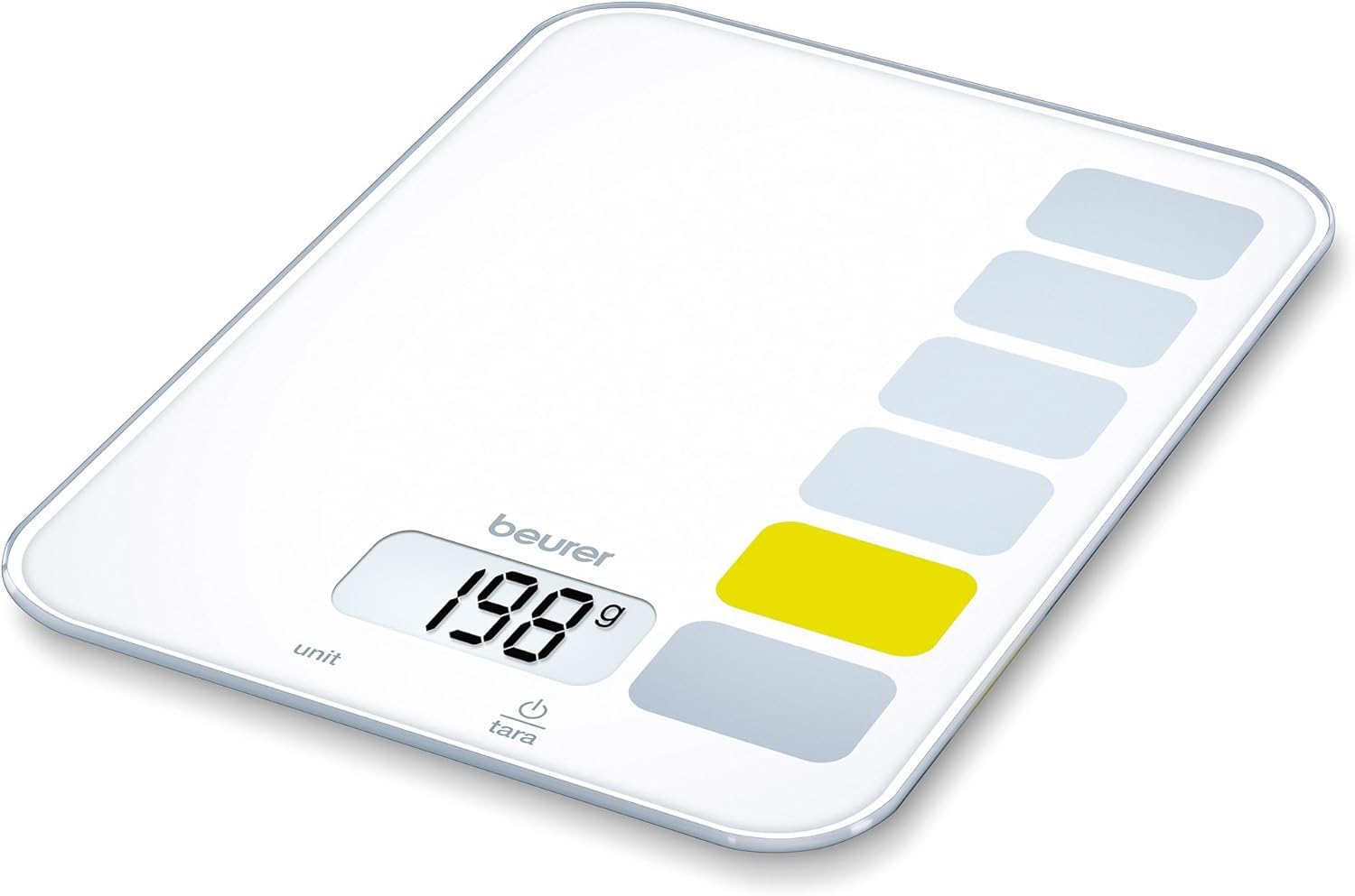 beurer-ks-19-bilancia-da-cucina-in-vetro-di-sicurezza-ultra-piatta-display-lcd-c image 4