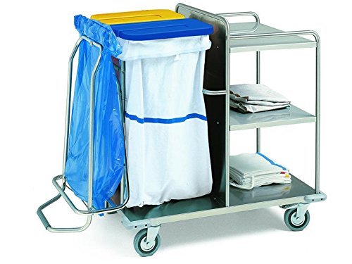 gima-27465-carrello-lavanderia-in-acciaio-inox image 1