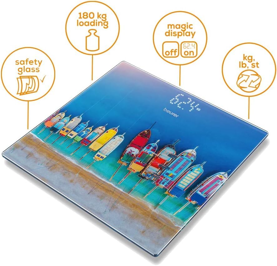 beurer-gs-215-boats-bilancia-da-bagno-in-vetro-con-display-led-magic image 6