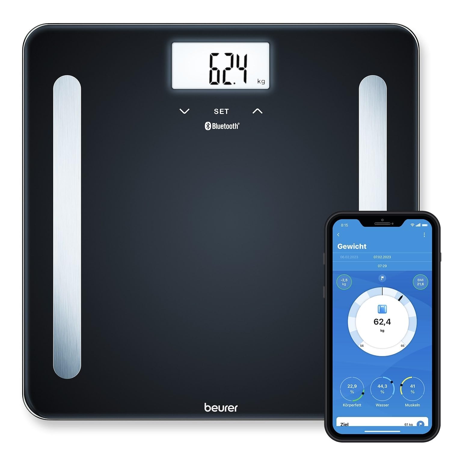 beurer-bf-600-pure-white-bilancia-diagnostica-bluetooth-180-kg-display-lcd-memor image 4