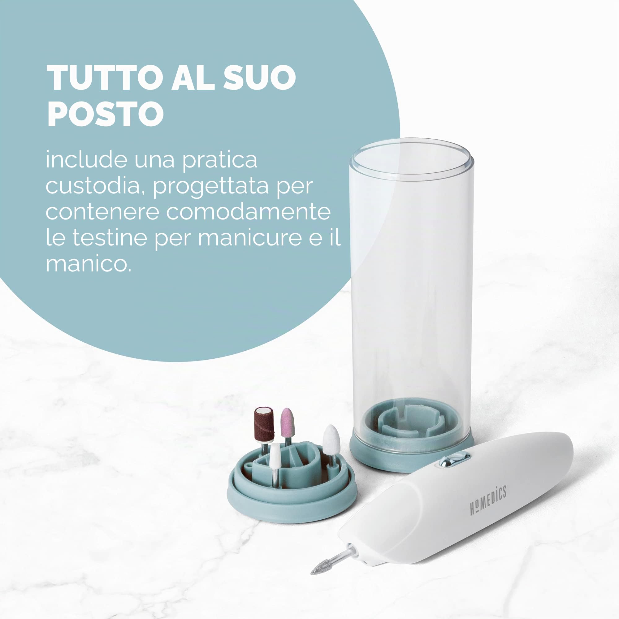 homedics-set-manicure-e-pedicure-elettrico-5-in-1-lima-elettrica-per-unghie-con- image 7