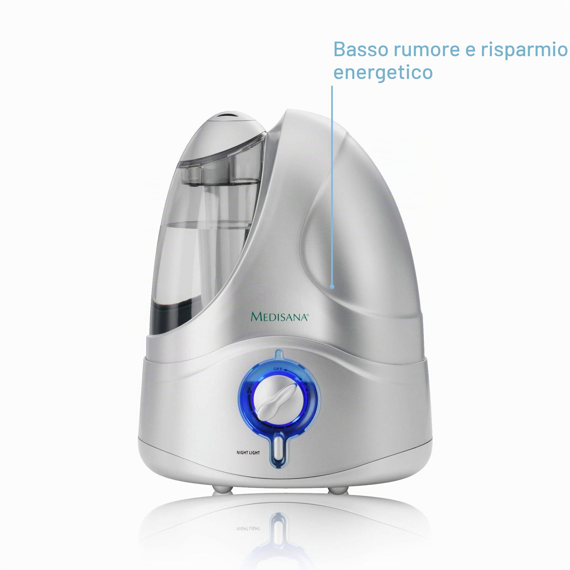 medisana-uhw-umidificatore-ad-ultrasuoni-4-2-l-per-ambienti-fino-a-30-m-silenzio image 2