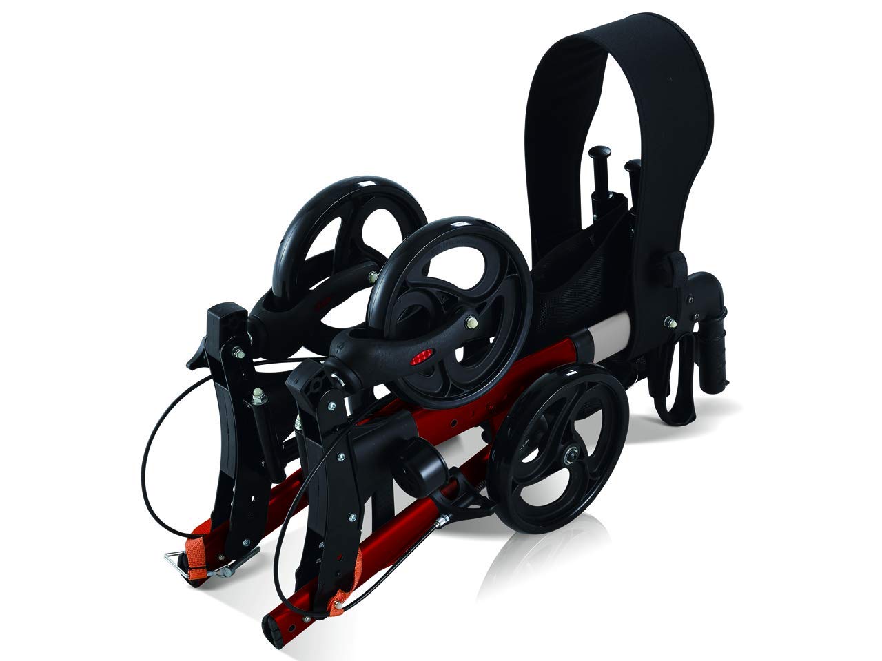 gima-deambulatore-compact-pieghevole-in-alluminio-con-sedile-e-portabastone-ross image 3