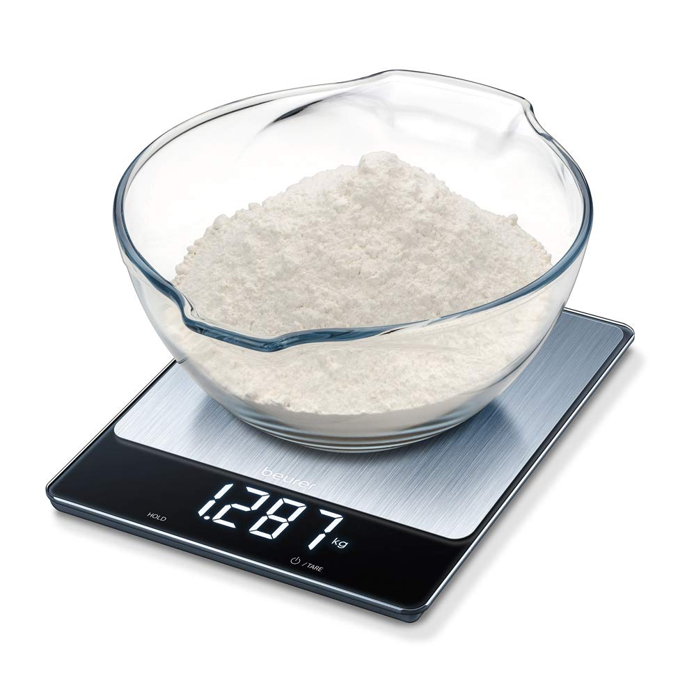 beurer-bilancia-da-cucina-digitale-in-acciaio-inox-da-15-kg-con-display-led-e-fu image 3