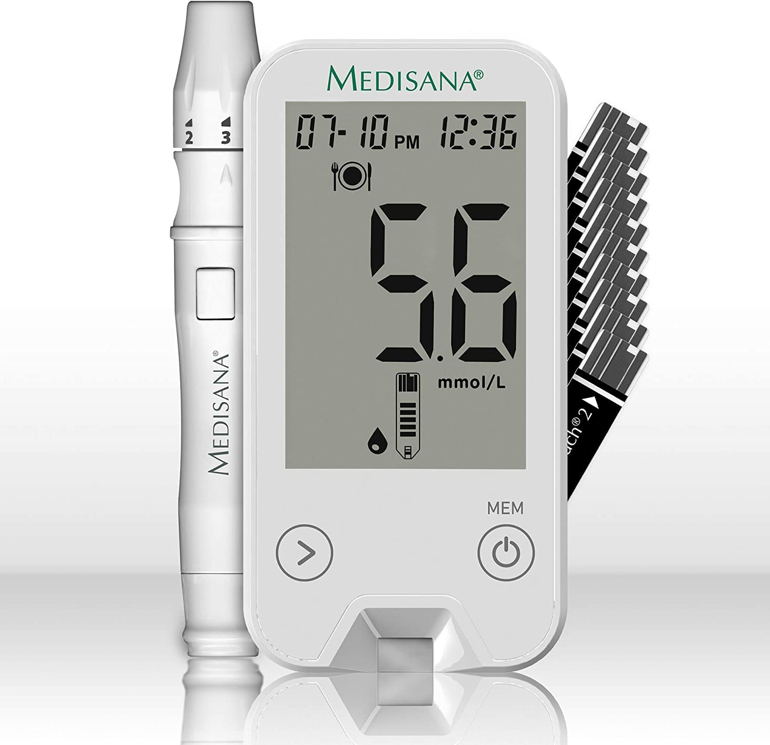 medisana-meditouch-2-misuratore-di-glicemia-set-iniziale-con-strisce-monitoraggi image 4