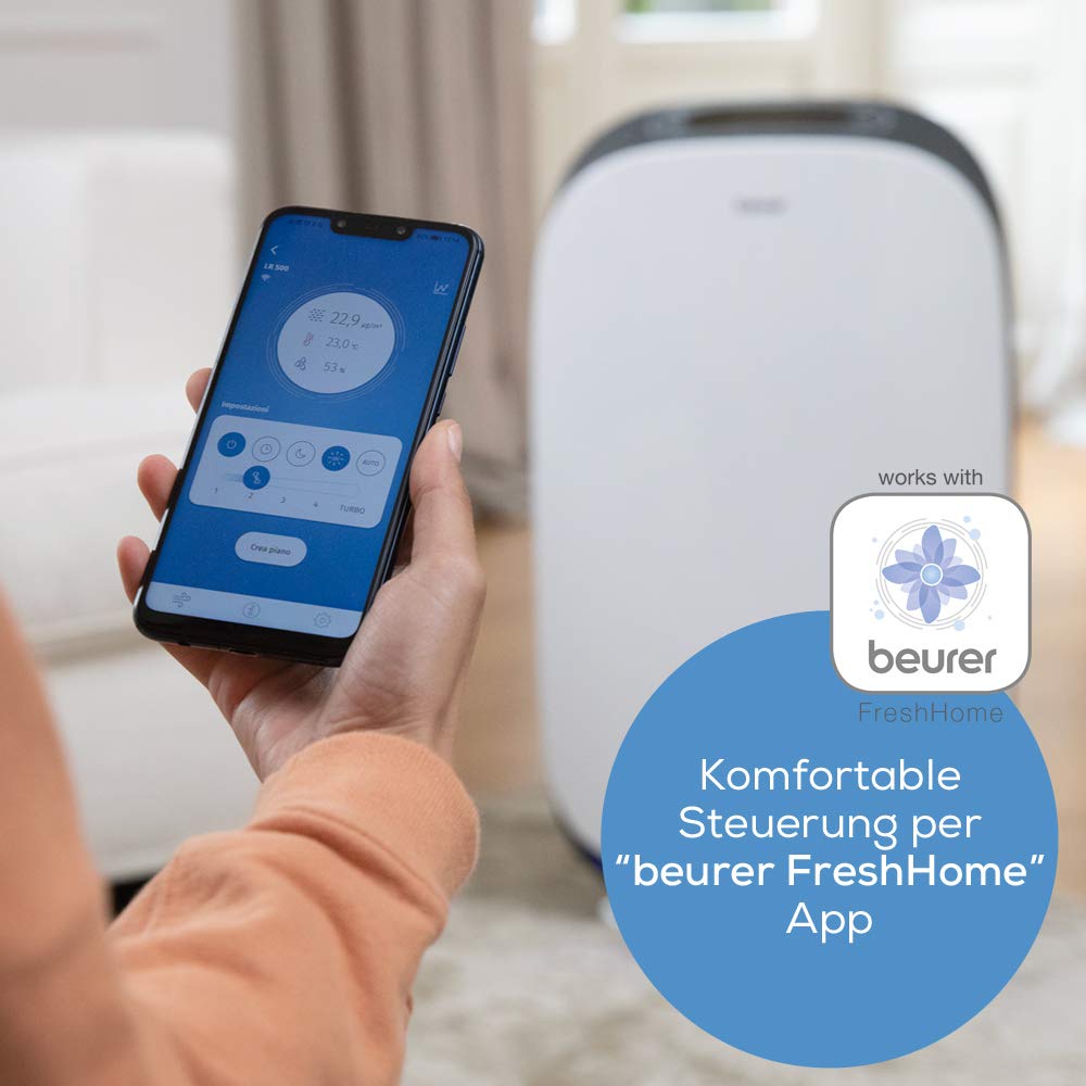 purificatore-d-aria-beurer-lr-500-connect-con-app-filtro-hepa-13-per-ambienti-fi image 5